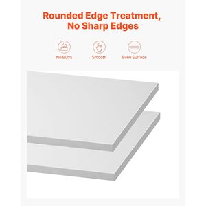 Scaffali in Melamina Versatili a 2 Pezzi, Divisori per Armadi in Legno Tagliabili su Misura per Sistemi di Guardaroba, Ricambio per Armadi - Product Image 5