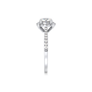 REYES Customized 14K Solid Gold 1.07 Carat HPHT CVD Lab Grown Diamond Engagement Solitaire <b>Ring</b> For Women Fine Jewelry - Product Image 5