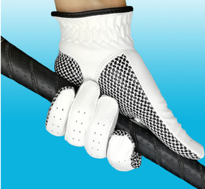 Gant de golf pour homme en cuir d'agneau Cabretta blanc, doux, durable, respirant et de haute qualité - Product Image 3