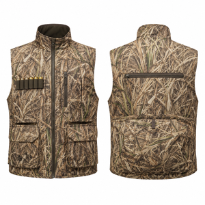 Gilet de chasse camouflage pour homme MEGAMAPLE, softshell, imperméable, manches longues, respirant, polyester, décontracté, pour l'extérieur, été - Product Image 1