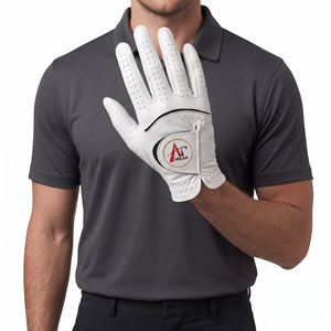 Gants de golf unisexes en cuir véritable avec fermeture auto-agrippante - Product Image 1