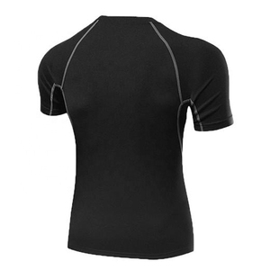 Vente en gros : Rashguard pour hommes personnalisable avec votre logo, couleur unie / Rashguard léger pour hommes, tendance, avec faible MOQ, personnalisable - Product Image 3