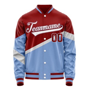เสื้อแจ็คเก็ตวาร์ซิตี้แบบกำหนดเอง ปักโลโก้ คุณภาพสูง ทำจากผ้าขนสัตว์ แจ็คเก็ตเบสบอล - Product Image 4