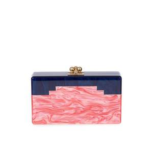 Pochette de soirée élégante en résine et cristal pour femmes, accessoires de mode - Product Image 1