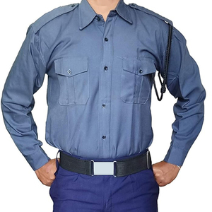 Professional Security Uniform 4 Piece Set Button <b>Down</b> Epaulet Shirt Formal <b>Trousers</b> Matching Necktie Workwear Ensemble - Product Image 4