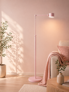 Modern Metal LED Floor Lamp Touch <b>Dimmer</b> Adjustable Height 10W Warm White Light T2626 Made in Vietnam High quality - Product Image 5