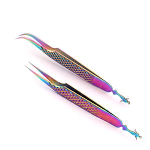 Pinzas de Acero Inoxidable para Extensión de Pestañas al por Mayor con Marca Privada, Logotipo y Empaque Personalizados, Herramienta de Cuidado de Belleza - Product Image 3