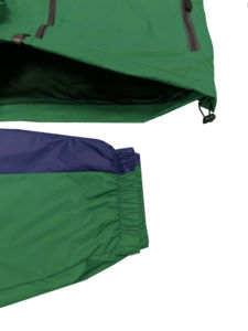 ชุดแจ็คเก็ตซิป 2 ชิ้น และกางเกงขายาวเอวยางยืด ผ้าไนลอน 100% สกรีนโลโก้ได้ ชุดวอร์มกันลมทรงโอเวอร์ไซส์สำหรับผู้ชาย - Product Image 5