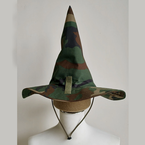 Sombrero de Bruja Unisex Ajustable con Estampado de Camuflaje para Uso en Exteriores, Estilo Casual de Primavera/Verano, Material de Lona de Poliéster - Product Image 2