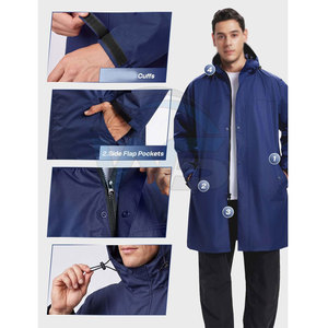 Premium Quality <b>Rain</b> <b>Coat</b> For <b>Men</b> Lightweight Waterproof Hooded Outdoor <b>Rain</b> Wear Custom Logo Casual Travel Jacket - Product Image 3