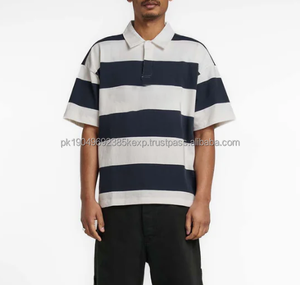 Camisa Bordada para Polo, Teñido con Hilo Blanco Marino, con Estampado Digital, Diseño Estampado de Longitud Recortada - Product Image 5