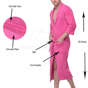 Peignoir Homme en Coton Doux et Respirant à Manches Longues, Style Décontracté, avec Poches – Idéal pour la Maison, l'Hôtel, le Spa, la Douche et le Quotidien – Vente Chaude, Haute Qualité - Product Image 5