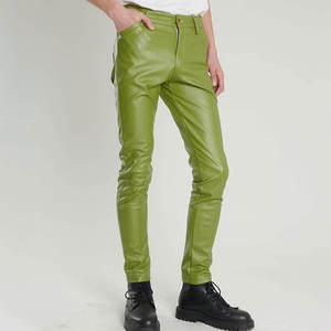 Pantalones de Cuero para Hombre, Último Modelo en Venta Online 2026, Pantalones de Cuero Genuino a la Moda para Hombre - Product Image 1