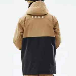 Veste de ski pour homme personnalisée, pantalon imperméable, coupe-vent pour snowboard, capuche, fermeture éclair, taille plus, équipement chauffant pour le ski - Product Image 2