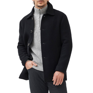 Manteau court pour homme style britannique, simple boutonnage, décontracté, pour le quotidien, mode automne-hiver - Product Image 2