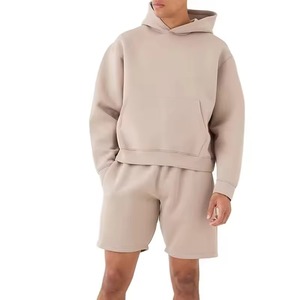 Ensemble de survêtement décontracté unisexe respirant à séchage rapide avec demi-zip et capuche, taille plus, tendance, pour homme, personnalisable avec logo OEM - Product Image 6