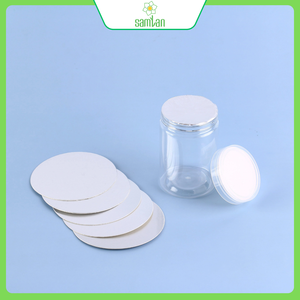 Sceaux en papier blancs découpés à la forme, imprimés, avec doublures rondes pour bouteilles et capsules - Product Image 4