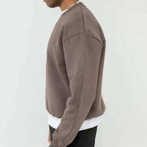Custom Manufacturer Unisex 100% Cotton <b>Plain</b> <b>Black</b> <b>Sweatshirt</b> Fashion Winter <b>Men</b> O-Neck <b>Sweatshirts</b> - Product Image 2