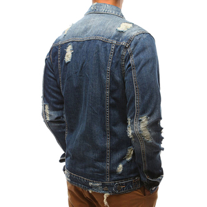 Best Manufacturer's Premium Quality Men's Denim Jackets <b>Top</b> Sale at Low Price Custom Logo Stand Collar Patchwork Winter Season - Product Image 3