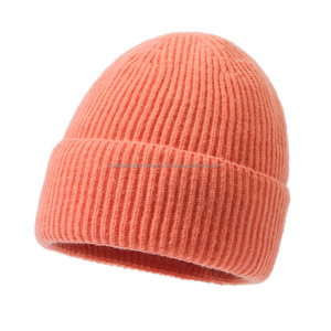 Gorro Unisex de Color Sólido, 100% Acrílico, Tejido por Computadora, Invierno, Casual, Adulto, 56-58CM, Diseño Acanalado, Bordado 3D, Ajustable - Product Image 2