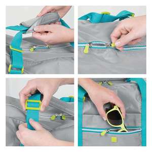 Water Resistant Travel Luggage <b>Bag</b> Underseat Carry On Flight Tote Multi Functional <b>Overnight</b> <b>Bag</b> with Adjustable Straps - Product Image 4