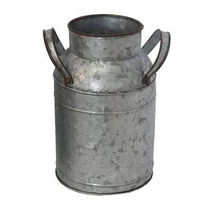 Fresh Arrival Manufacturer & Exporter of <b>Galvanized</b> Milk Container Classic Indian Stylish Planter Handmade Milk Can - Product Image 5