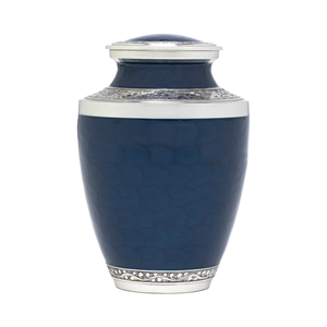 Urne funéraire américaine de style artisanal pour adulte en bleu paix - Product Image 1