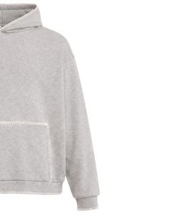 Sweat-shirt à capuche gris surdimensionné pour homme, avec poche kangourou, style streetwear, épais, décontracté, pour l'hiver, fabricant OEM - Product Image 4