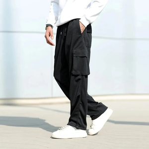 New Arrival Canvas <b>Trouser</b> Sweatpants <b>Elastic</b> <b>Waist</b> Drawstring Multiple Pockets Casual Streetwear Waterproof Sweatpants <b>Trouser</b> - Product Image 5