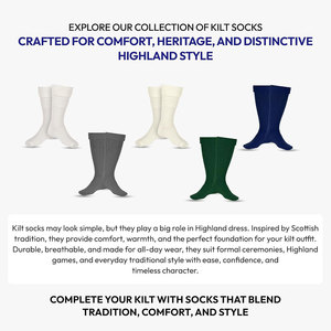OEM Custom Scottish Kilt Hose <b>Socks</b> for Men Highland Traditional Wear <b>Long</b> Wool Blend Ribbed <b>Socks</b> Comfortable and Durable - Product Image 6