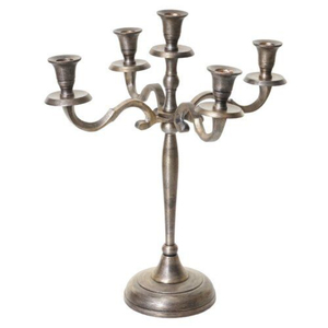 Par de Candelabros Vintage Plateados en Plata de Ley 925 o Chapados, Diseño de Tres Brazos Retorcidos con Cinco Luces, Decoración Clásica para Mesa de Comedor - Product Image 6