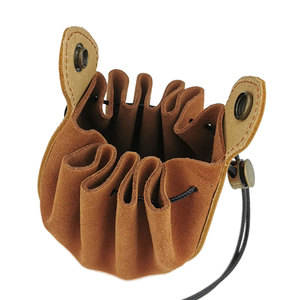 Dark Brown Leather Pouch <b>Dice</b> Bag Coin Pouch Leather Pouch Medicine Bag - Product Image 1