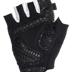 Half Finger Lightweight Non-Slip Cycling Gloves Black White Mesh Palm Protection Adult Neoprene Breathable Letter Pattern - Product Image 6