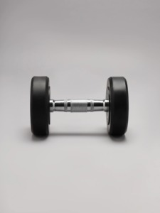 Haltères recouverts de caoutchouc avec poignée antidérapante, équipement de fitness complet unisexe - Product Image 4