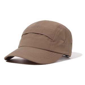 Custom Wholesale Khaki Brown 5 Panel Camper <b>Cap</b> High Quality <b>Waterproof</b> Quick Dry Sport Hat Lightweight Nylon Breathable Running - Product Image 5
