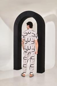 ชุดเซ็ตพิมพ์ลายงาช้างคุณภาพสูง ดีไซน์ทันสมัยสำหรับฤดูร้อน เนื้อผ้านุ่มสบาย ชุดสองชิ้น จำหน่ายจำนวนมาก - Product Image 4