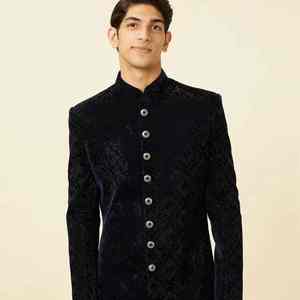 Traje Tradicional Indio-Pakistaní para Novio, Sherwani, Bordado a Mano, Estilo Real - Product Image 5