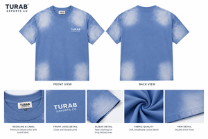 TURAB Men's <b>Charcoal</b> Short Sleeve Oversized Fit O-Neck Casual <b>T</b>-<b>Shirt</b> 100% Cotton Jersey Knitted Blank Design Front Vintage - Product Image 5