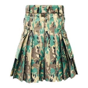 Kilt tactique artisanal en coton camouflage pour hommes avec poches cargo – Vente en gros 2026 - Product Image 4