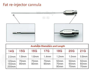 Toomey 60cc type Luer Lock Cannula Fat Grafting Manual Steel Infiltration Re-injection CE Certified Class I Surgical Reusable - Product Image 3
