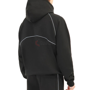 Sweat à capuche vintage épais en molleton bouclette 100 % coton de haute qualité pour homme, coupe oversize, personnalisable avec logo, respectueux de l'environnement - Product Image 6