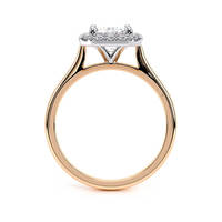 Bague de fiançailles de luxe pour femme avec halo de diamants de laboratoire taille émeraude, 1,72 CTW, or massif 14 carats plaqué rhodium, certifiée IGI