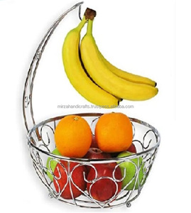 Bols de Fruits à 3 niveaux, panier à Fruits, Table à manger et de comptoir de cuisine, support moderne, noir - Product Image 6