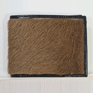 Nouveau portefeuille en cuir de vachette véritable fait main avec poils, élégant porte-cartes pour homme, dernier design, portefeuilles tendance - Product Image 6