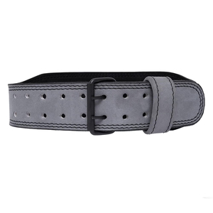 Cinturón de Gimnasio de la Mejor Calidad, Color Gris, 6 mm de Grosor, Cinturones de Entrenamiento para Levantamiento de Pesas con Hebilla Resistente - Product Image 2