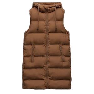 Custom Logo Men's Outdoor Lightweight Vest Stand Collar Zipper Pocket Winter <b>Jacket</b> Black Quilted Puffer Waistcoat Men's Vest - Product Image 2