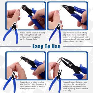 ชุดคีมเครื่องประดับ 4 ชิ้น ทำจากสแตนเลส สำหรับงานจีบ ตัด แยกวงแหวน เหมาะสำหรับทำเครื่องประดับ DIY และชุดซ่อมแซม - Product Image 5