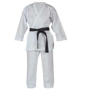 Uniforme de Karate Unisex para Adultos, 100% Algodón, Blanco, Resistente, Corte Regular, Kit de Ropa para Artes Marciales - Product Image 1
