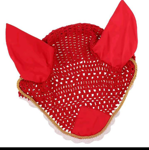 Máscara Antimoscas para Caballos, Diseño Moderno, Hecha en Pakistán, Tejido Deportivo Ligero, Protección Contra Insectos y Moscas, Protección para las Orejas - Product Image 3