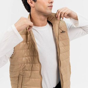 Gilet pour homme avec logo personnalisé, doublure intérieure douce et tissu coupe-vent, idéal pour les activités de plein air, vente en gros - Product Image 5